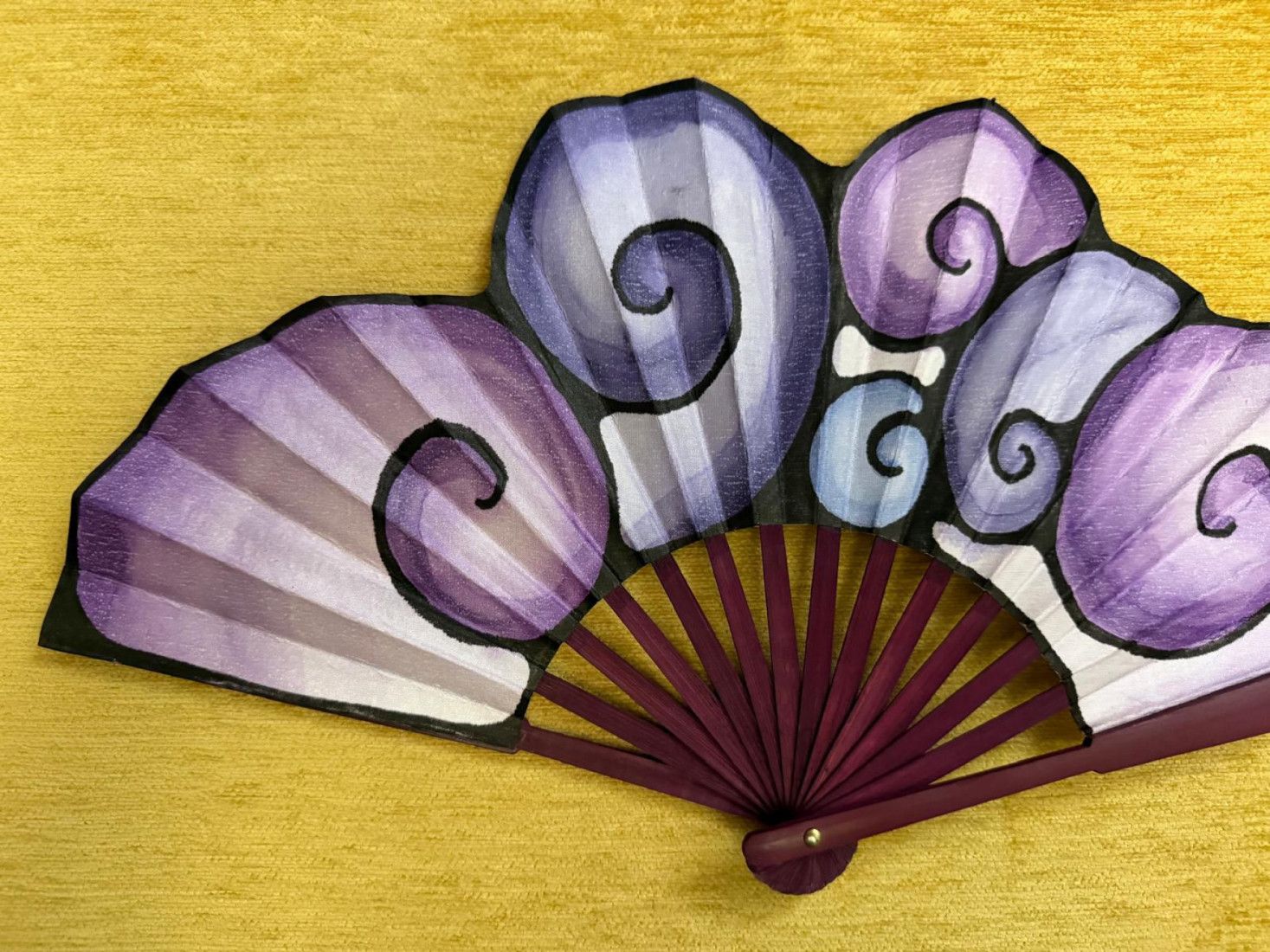 Abanico espiral morado